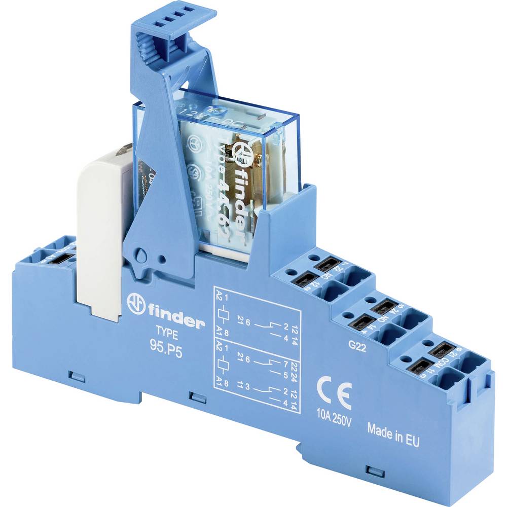 Finder 48.P8.9.024.0050 Koppelrelais 250 V/AC, 400 V/AC 2x wisselcontact 1 stuk(s)