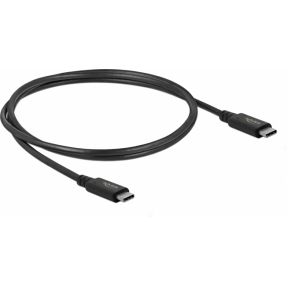 Delock USB-C-kabel USB-C stekker, USB-C stekker 0.8 m Zwart 86979