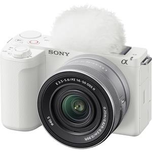 Sony Vlog Camera Verwisselbare Lens VLOGCAM Systeemcamera Enkele Lens Power Zoom Lens Kit Windscherm Inbegrepen Wit WQ APS-C ZV-E10M2 (Inbegrepen