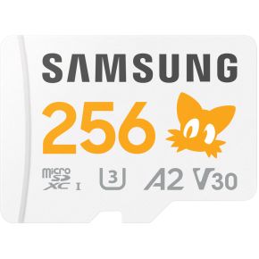 Samsung Sonic the Hedgehog PRO Plus microSD Card 256GB Micro SD-kaart Grijs