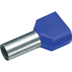 Cimco 187719 Dubbele adereindhulzen 0.75 mm² Deels geïsoleerd Blauw 100 stuk(s)