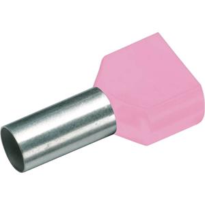 Cimco 187715 Dubbele adereindhulzen 0.25 mm² Deels geïsoleerd Violet 100 stuk(s)