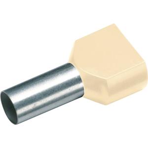 Cimco 187743 Dubbele adereindhulzen 10 mm² Deels geïsoleerd 100 stuk(s)