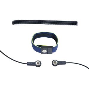 BJZ A-60388 Aardingsarmband Blauw, Geel