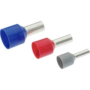Cimco 187303 Adereindhulzen 2.5 mm² Deels geïsoleerd Blauw 100 stuk(s)