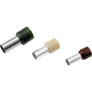 Cimco 187128 Adereindhulzen 6 mm² Deels geïsoleerd Groen 100 stuk(s)