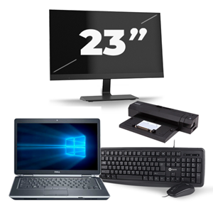 Dell Latitude E6430 - Intel Core i7-2e Generatie - 14 inch - 8GB RAM - 256GB SSD - Windows 10 + 1x 23 inch Monitor