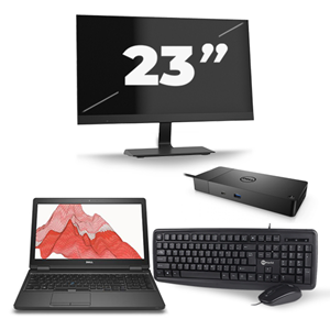 Dell Precision 3530 - Intel Core i5-8e Generatie - 15 inch - 16GB RAM - 480GB SSD - Windows 11 + 1x 23 inch Monitor