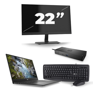 Dell Precision 5540 - Intel Core i7-9e Generatie - 15 inch - 16GB RAM - 480GB SSD - Windows 11 + 1x 22 inch Monitor