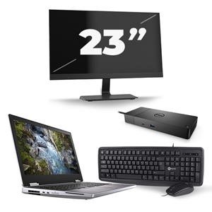 Dell Precision 7540 - Intel Core i7-9e Generatie - 15 inch - 16GB RAM - 480GB SSD - Windows 11 + 1x 23 inch Monitor