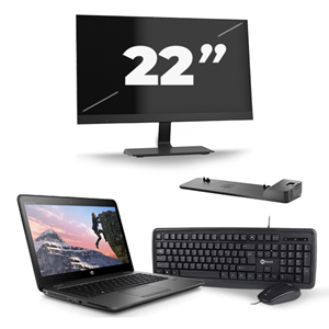 HP ZBook 14u G4 - Intel Core i7-7e Generatie - 14 inch - 16GB RAM - 480GB SSD - Windows 11 + 1x 22 inch Monitor