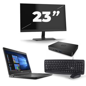 Dell Latitude 5480 - Intel Core i5-6e Generatie - 14 inch - 8GB RAM - 240GB SSD - Windows 11 + 1x 23 inch Monitor