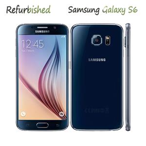 Samsung Gerenoveerde  Originele  Galaxy S6 G920F 4G 5.1  3GB RAM 32GB ROM Vingerafdruk mobiele telefoon simple set zwart
