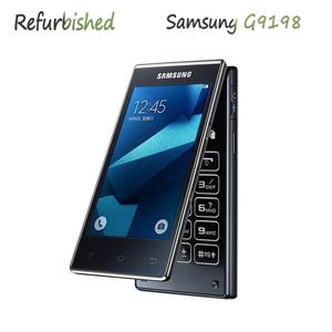 Samsung Gerenoveerde  Originele  G9198 3,9 inch 2GB RAM 16GB ROM LTE 4G 16MP Camera Android Flip Smartphone simple set blauw