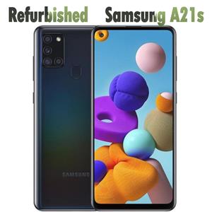 Samsung Gereviseerde  originele  Galaxy A21s A217F 3GB RAM 32GB ROM mobiele telefoon Simple Set zwart