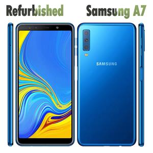 Samsung Gerenoveerde  Galaxy A7 (2018) A750F Dual SIM Android 4GB RAM 128GB ROM Simple Set zwart