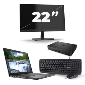 Dell Latitude 5300 - Intel Core i7-8e Generatie - 13 inch - 16GB RAM - 480GB SSD - Windows 11 + 1x 22 inch Monitor