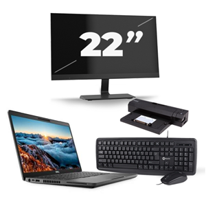 Dell Latitude 5400 - Intel Core i5-8e Generatie - 14 inch - 16GB RAM - 480GB SSD - Windows 11 + 1x 22 inch Monitor