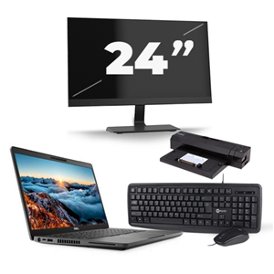 Dell Latitude 5400 - Intel Core i5-8e Generatie - 14 inch - 16GB RAM - 480GB SSD - Windows 11 + 1x 24 inch Monitor