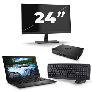 Dell Latitude 5490 - Intel Core i3-8e Generatie - 14 inch - 8GB RAM - 240GB SSD - Windows 11 + 1x 24 inch Monitor