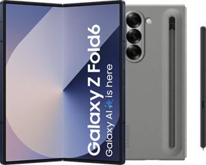 Samsung Galaxy Z Fold 6 512GB Blauw 5G +  Back Cover met S Pen Grijs