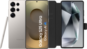 Samsung Galaxy S25 Ultra 1TB Grijs 5G + BlueBuilt Book Case Zwart
