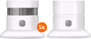 Klikaanklikuit ZSDR-850 Rookmelder (3 jaar) 5-pack + Koolmonoxidemelder