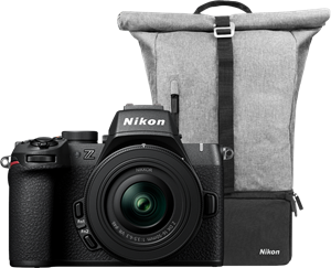 Nikon Z50 II + DX 16-50mm f/3.5-6.3 + Rugzak