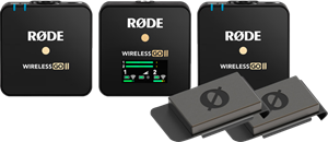 Rode Microphones Rode Wireless Go II + Rode FlexClip Go (2x)