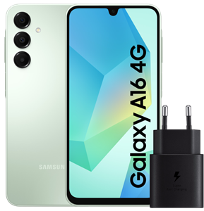 Samsung Galaxy A16 128GB Groen 4G +  Oplader 25W Zwart