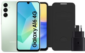 Samsung Galaxy A16 128GB Groen 4G + Accessoirepakket