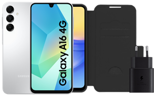 Samsung Galaxy A16 128GB Wit 4G + Accessoirepakket