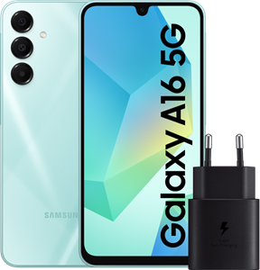 Samsung Galaxy A16 128GB Groen 5G +  Oplader 25W Zwart