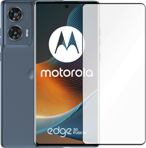 Motorola Edge 50 Fusion 256GB Donkerblauw 5G + Just in Case Tempered Glass Screenprotector