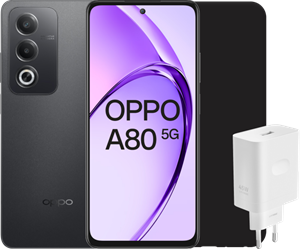 Oppo A80 Zwart 256GB 5G + Accessoirepakket