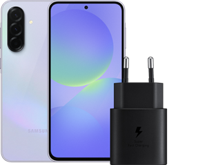 Samsung Galaxy A36 128GB Paars 5G +  Oplader 25 Watt Zwart