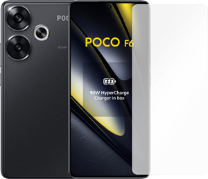 Poco F6 256GB Zwart 5G + Just in Case Tempered Glass Screenprotector