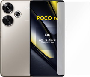 Poco F6 256GB Grijs 5G + Just in Case Tempered Glass Screenprotector