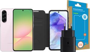 Samsung Galaxy A56 128GB Roze 5G + Compleet Accessoirepakket