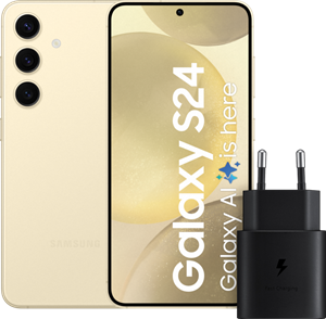 Samsung Galaxy S24 256GB Geel 5G +  Snellader 25 Watt