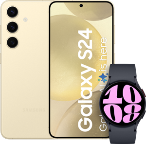 Samsung Galaxy S24 128GB Geel 5G + Galaxy Watch 6 Zwart 40mm