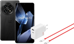 OnePlus 13 512GB Zwart 5G +  SuperVOOC Oplader 120W met 2 Poorten