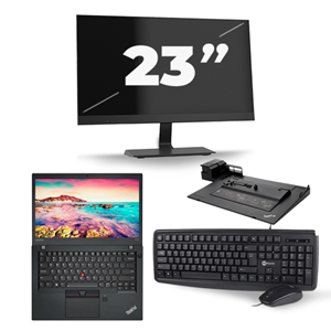 Lenovo ThinkPad T470s - Intel Core i7-7e Generatie - 14 inch - 16GB RAM - 512GB SSD - Windows 11 + 1x 23 inch Monitor