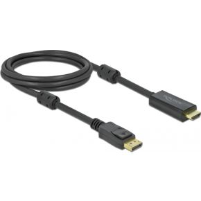 DeLock 85956 Actieve DisplayPort 1.2 naar HDMI-kabel 4K 60 Hz 2 m