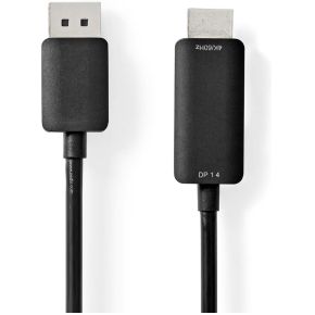 Nedis DisplayPort - HDMI-Kabel | 1.4 | DisplayPort Male - HDMI Male | 2,0 m | Zwart