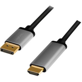 Logilink CDA0107 video kabel adapter 2 m DisplayPort HDMI Zwart, Grijs