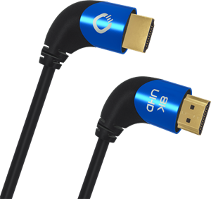 Oehlbach  Ultra high-speed HDMI kabel 90&deg;-stekker - 2M - Zwart