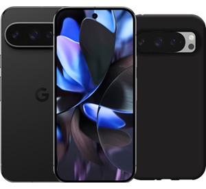 Google Pixel 9 Pro 128GB Zwart 5G + Just in Case Soft Design Back Cover Zwart