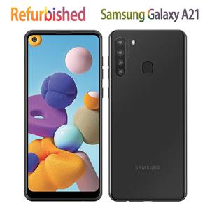 Samsung Gerenoveerde  Galaxy A21 A215U 32GB 3GB RAM mobiele telefoon Simple Set zwart