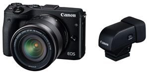 OTAKU ELECTRICAL GOODS Canon spiegelloze camera EOS M3 lens EVF kit IS STM inbegrepen enkele lens (zwart) EF-M18-55mm F3.5-5.6 M3BK-1855ISSTMLEVFK